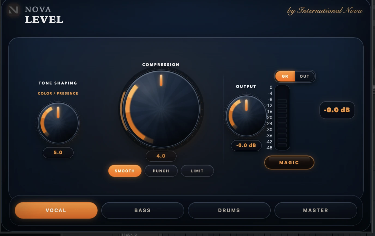 Nova Level plugin UI