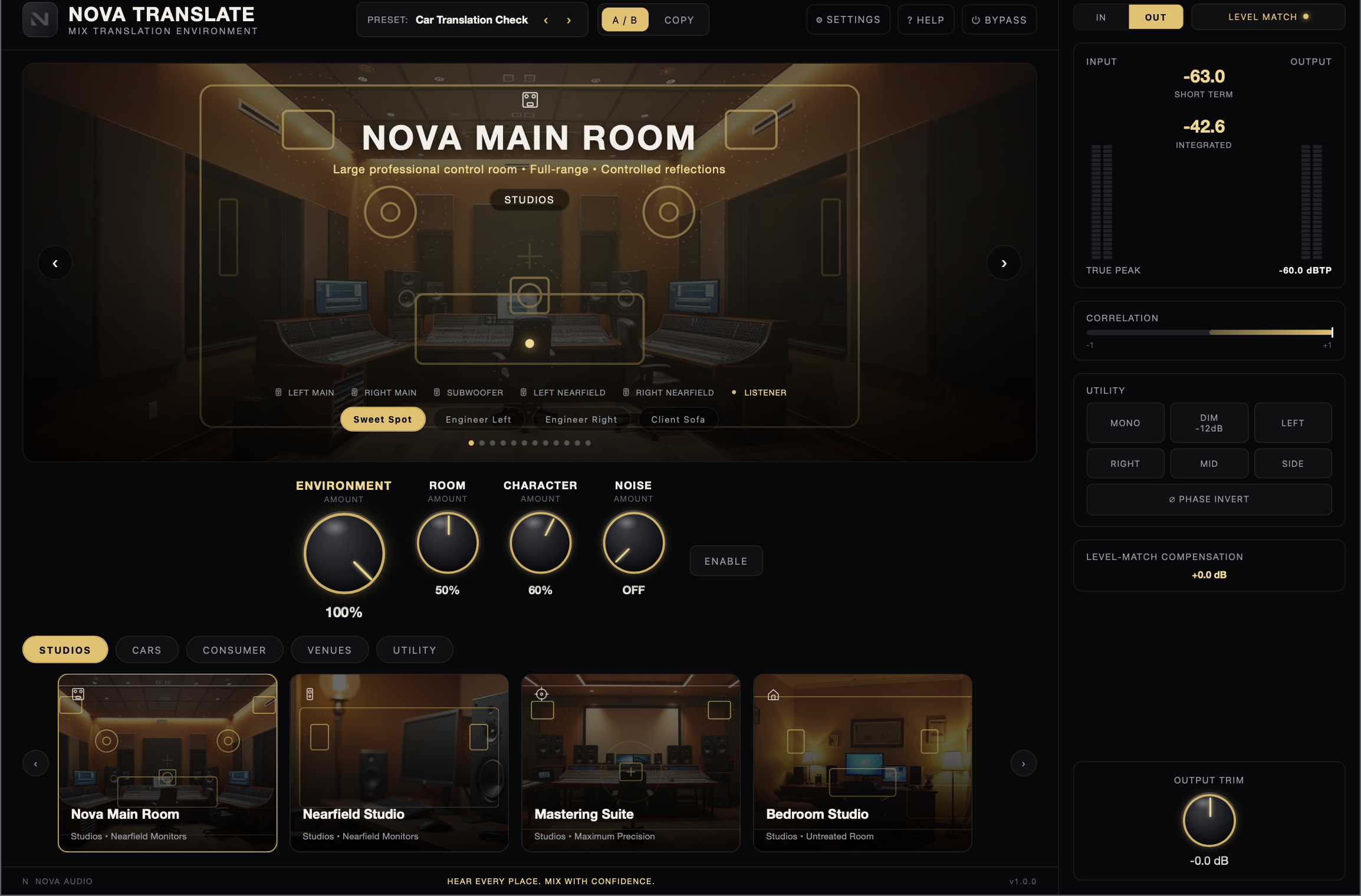Nova Translate plugin UI