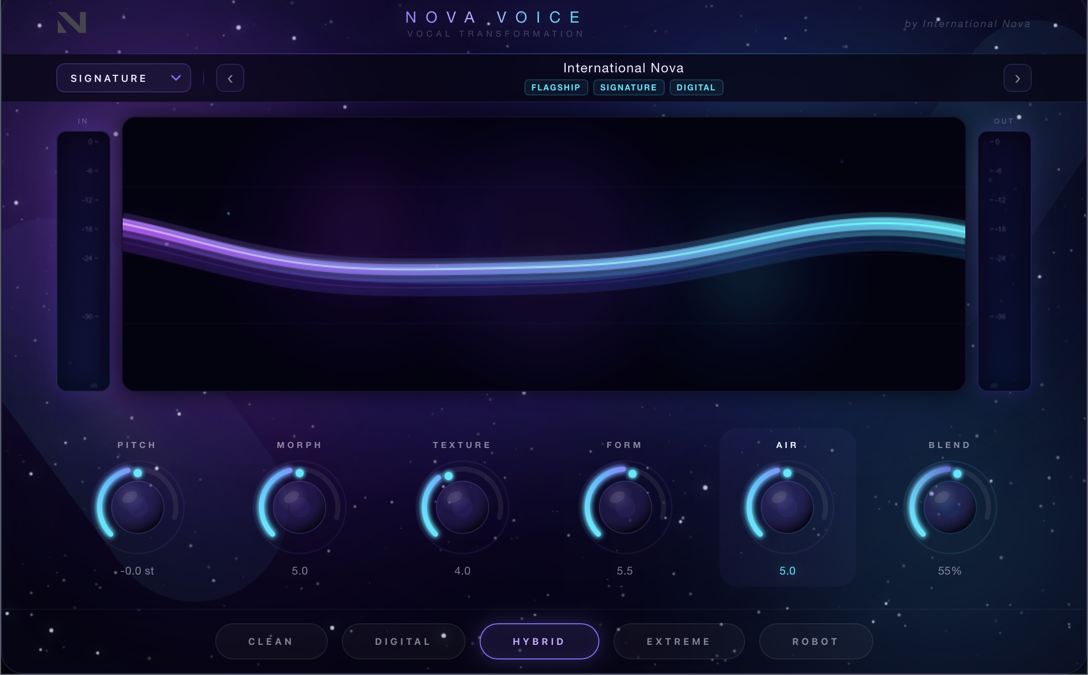 Nova Voice plugin UI